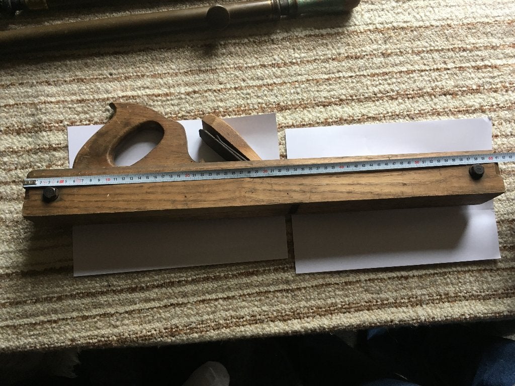 antiek oude houten rijschaaf reischaaf 61cm schaaf, Antiek en Kunst, Antiek | Gereedschap en Instrumenten, Ophalen of Verzenden