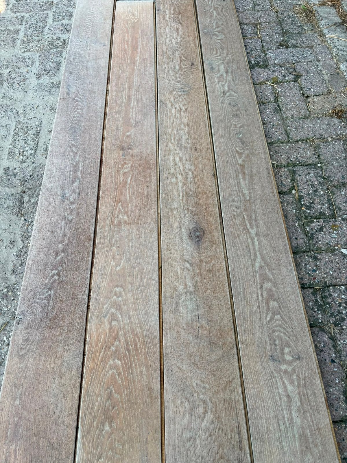 Eiken Vloer 30 m2, Ophalen, Gebruikt, Vloerdelen of -planken, 10 m² of meer