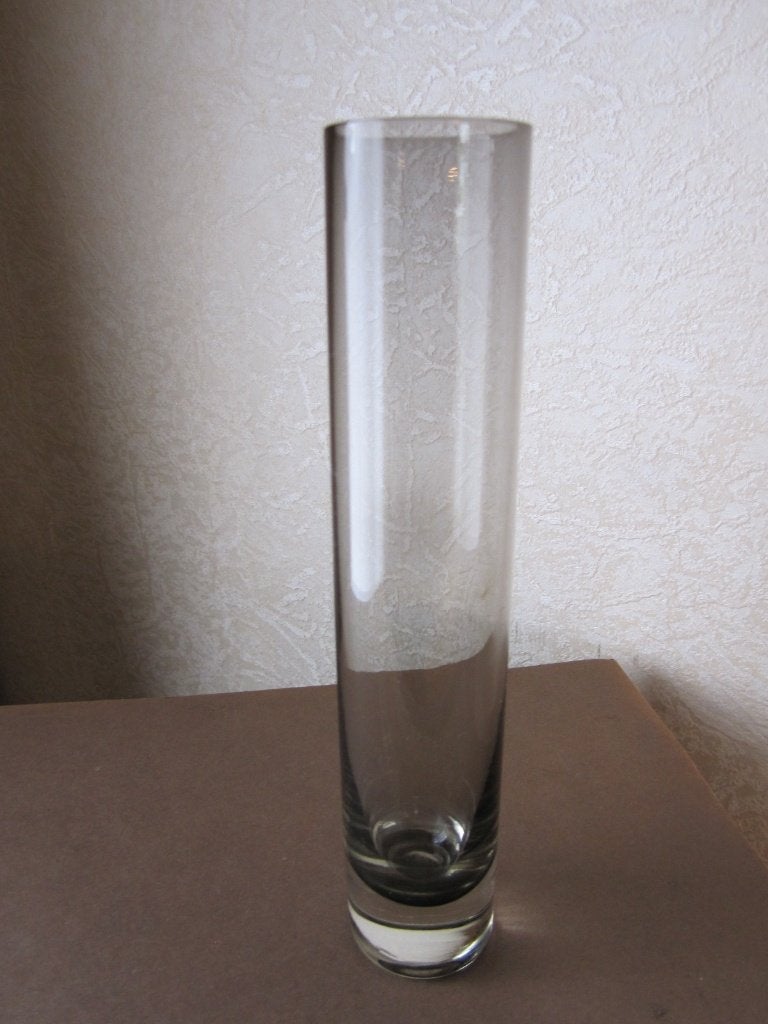 Mooie sommerso glass vaas - fumi en helder glas, Verzenden, Zo goed als nieuw, Overige kleuren, Glas