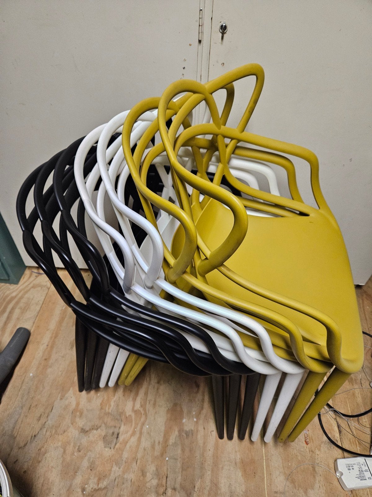 Kartell stoelen 7 stuks phillipe starck, Huis en Inrichting, Ophalen, Gebruikt, Wit