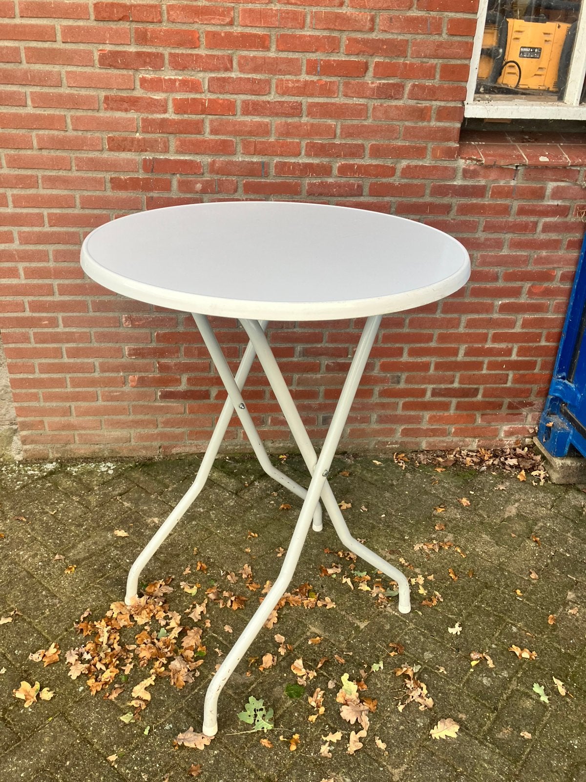 Stevige inklapbare statafel, Huis en Inrichting, 1 kruk, Ophalen, Gebruikt, 60 tot 90 cm