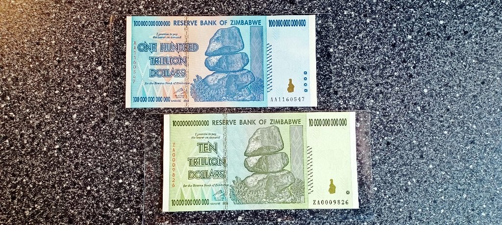 Zimbabwe 120 Trillion Dollars - UNC, Verzenden, Zimbabwe, Setje