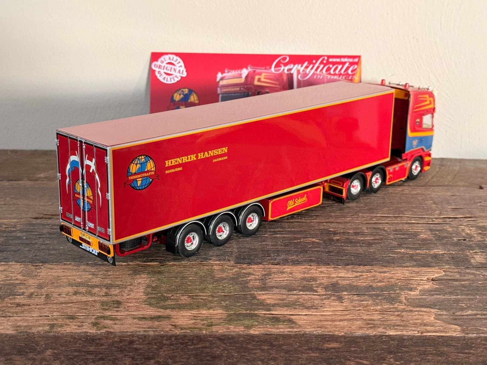 Tekno - Scania Topline Henrik Hansen, Ophalen of Verzenden, Zo goed als nieuw, Bus of Vrachtwagen, Tekno