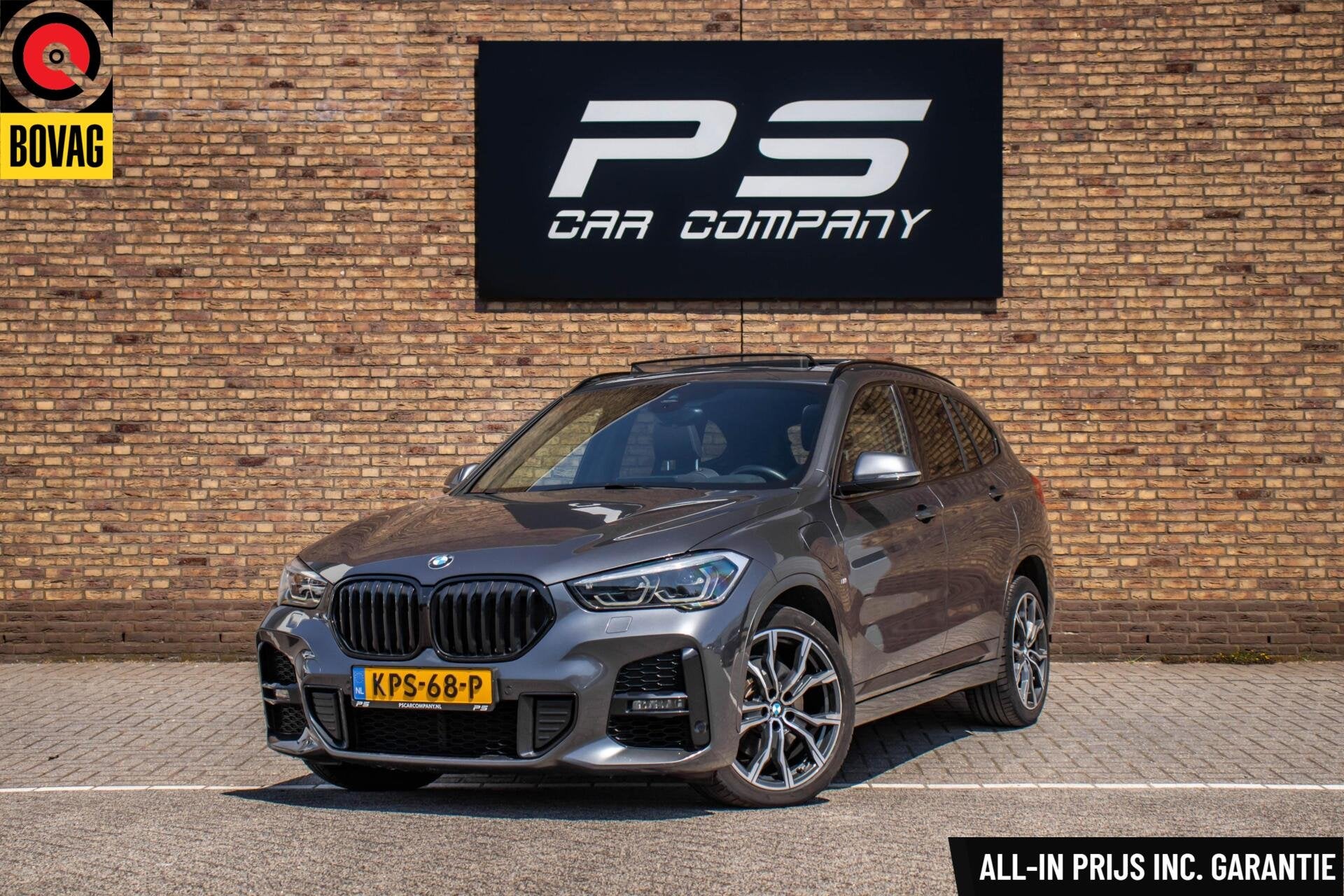 BMW X1 xDrive25e M-Sport, Pano, Leder, ACC, Carplay, H&K, Auto's, Gebruikt, Zwart, Met garantie (alle), Bedrijf