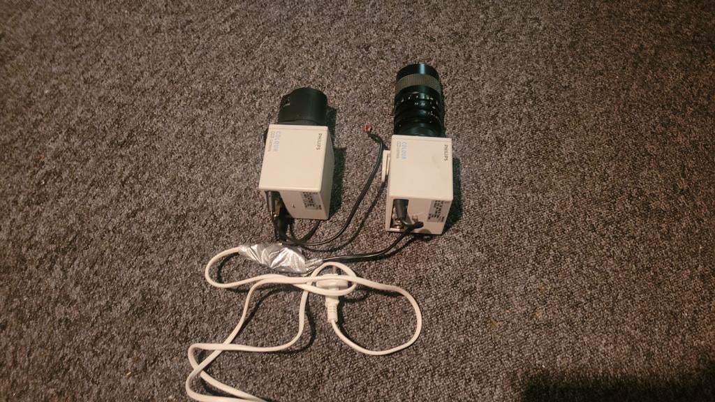 Twee Philips CCD videocamera's met zoomlens, Ophalen of Verzenden, Overige soorten, Camera
