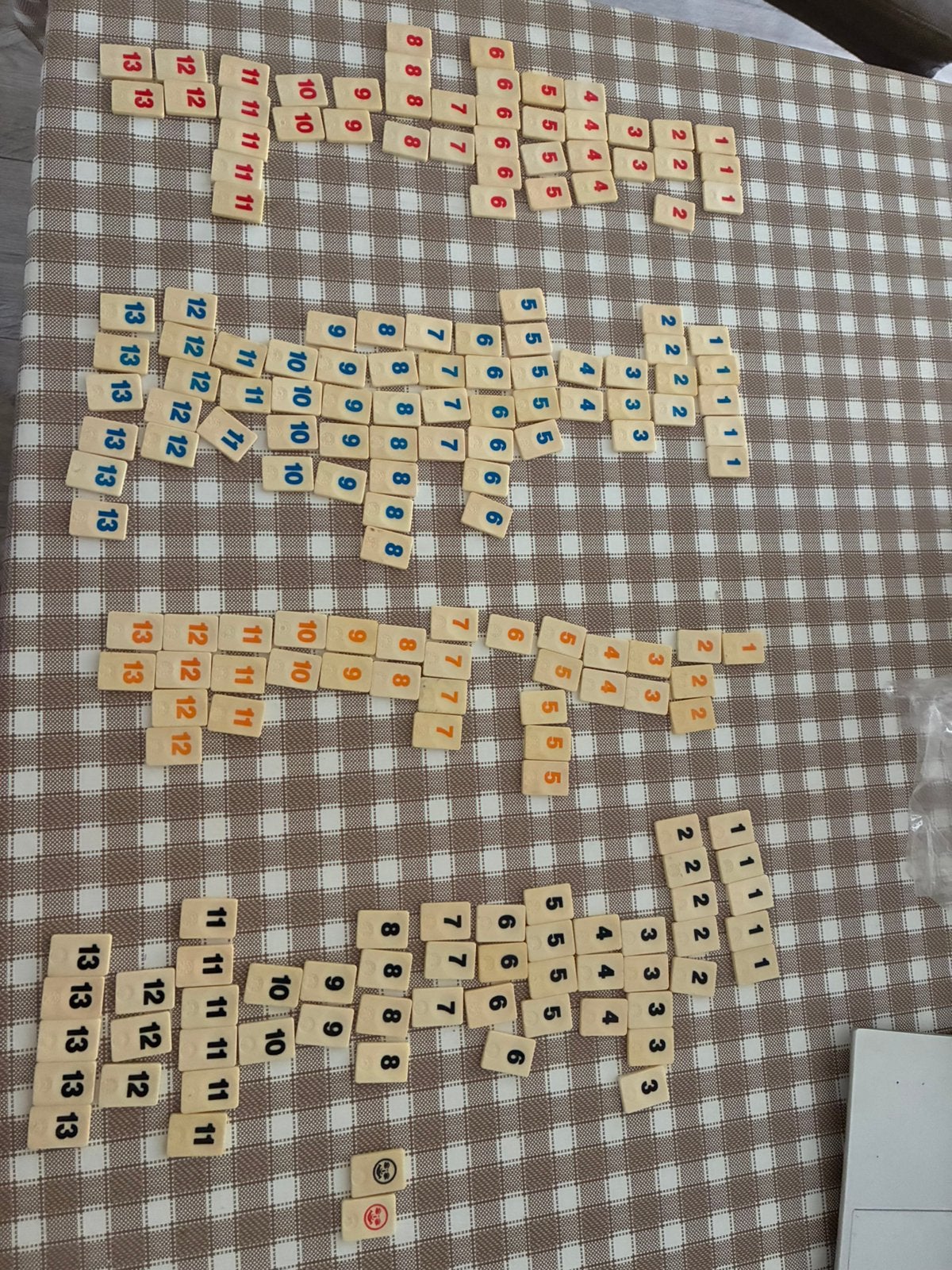 € 0,25 p/s Losse Rummikub stenen reiseditie / kleine stenen, Ophalen of Verzenden, Gebruikt