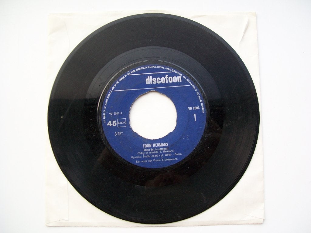 7" Single Toon Hermans - Want Dat Is Carnaval / Heb Ie Nog ', Gebruikt, 7 inch, Ophalen of Verzenden, Overige typen