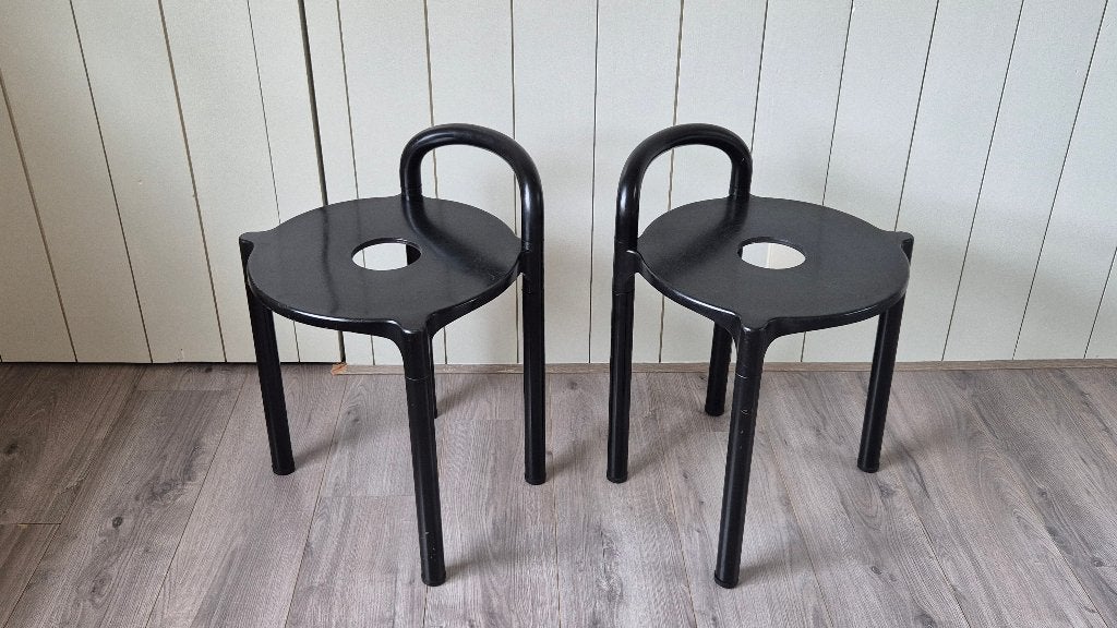 Set vintage design Kartell krukjes Anna Castelli jaren 80 90, Ophalen, Gebruikt, Kunststof