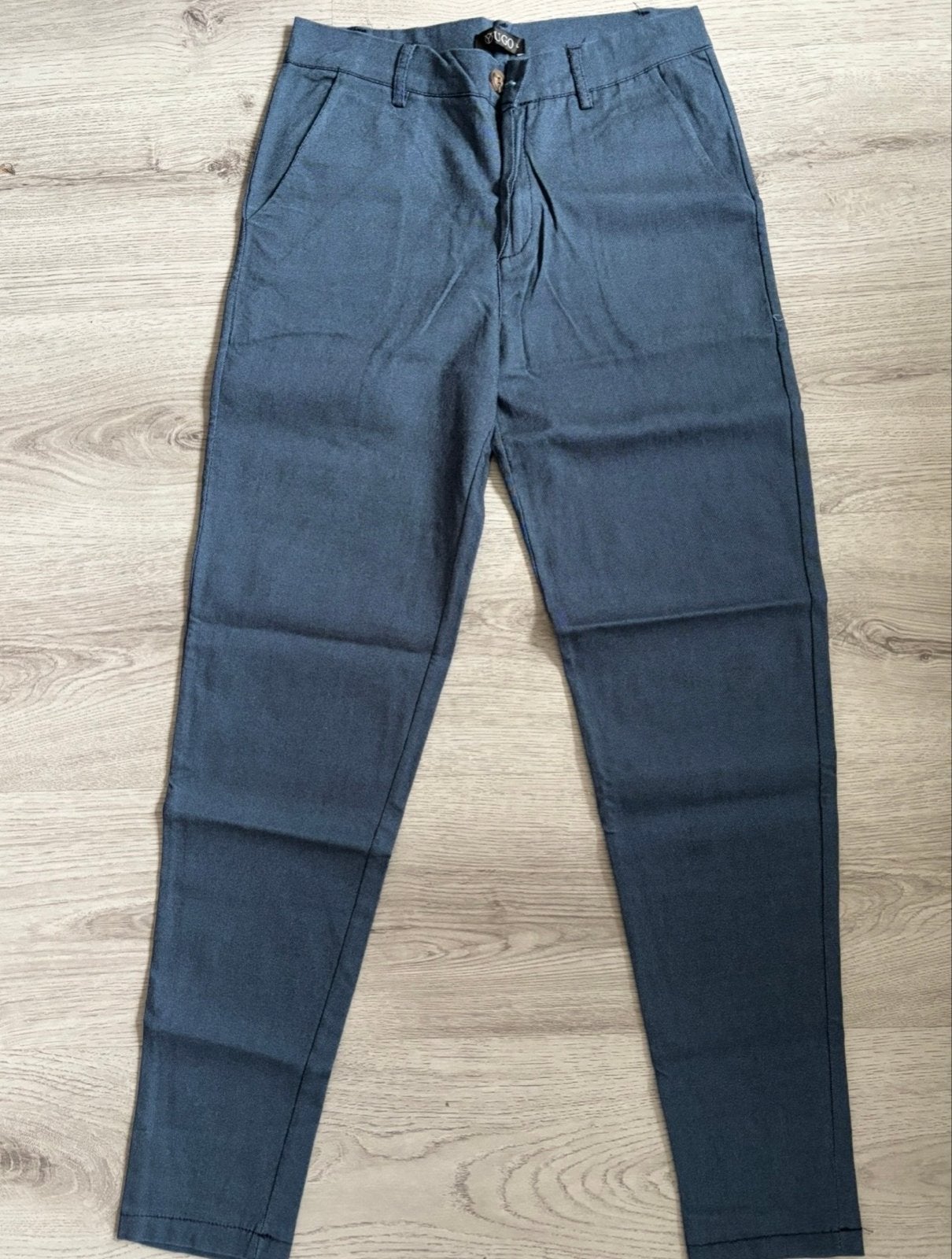 Yugo broek maat L blauw - Nauwelijks gedragen, Verzenden, Zo goed als nieuw, Maat 52/54 (L), Blauw