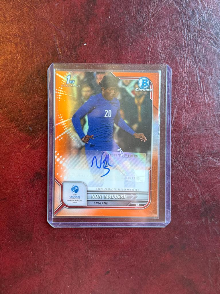 Noni Madueke gesigneerde kaart - Topps Certified Autograph, Ophalen of Verzenden, Zo goed als nieuw, Buitenlandse clubs, Spelerskaart