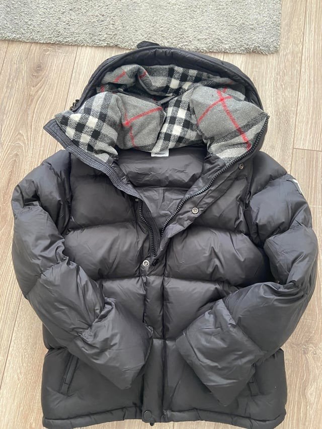 burberry winter jas, Verzenden, Zo goed als nieuw, Zwart