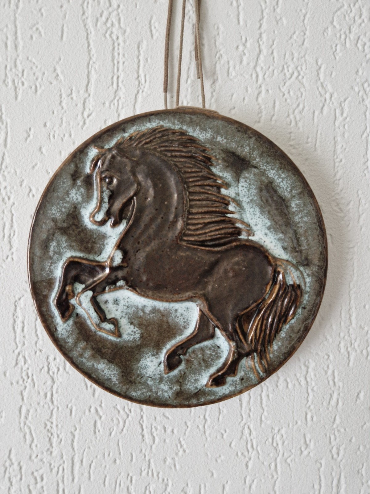 Vintage Steuler Keramiek Wanddecoratie Paard, Ophalen of Verzenden