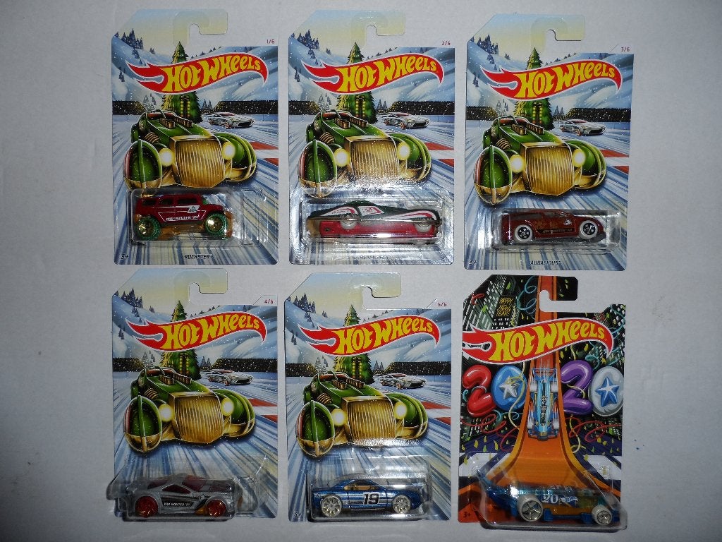 Hot Wheels - Complete set Kerst 2019 - Nieuwjaar 2020 - 1:64, Ophalen of Verzenden, Nieuw, Auto