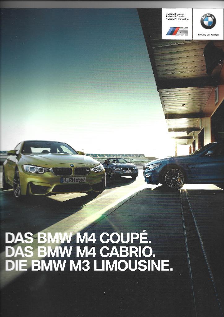 BMW M4 Coupe, Cabriolet en limousine folder, Ophalen of Verzenden, Zo goed als nieuw, BMW