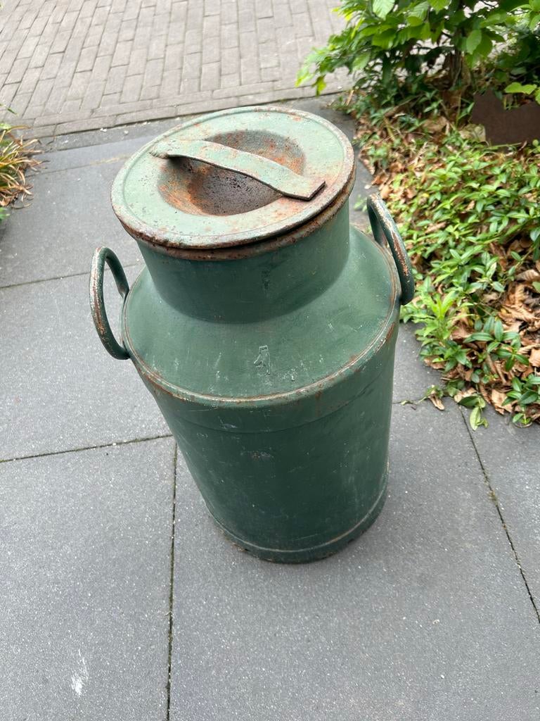 Vintage melkbus - Groen, decoratief, Tuin en Terras, Tuinwanddecoratie, Ophalen, Gebruikt