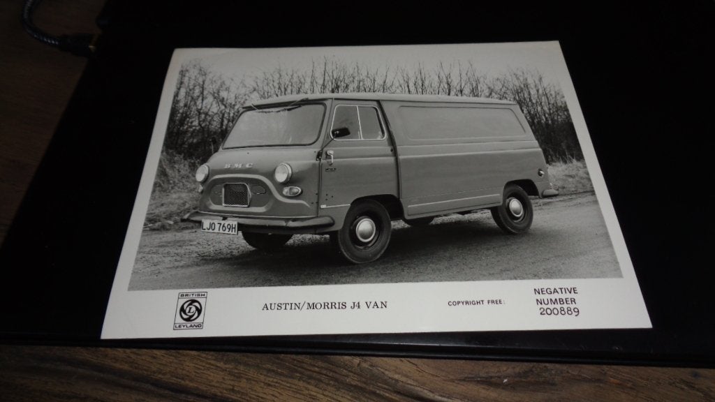 GROTE Persfoto  AUSTIN / MORRIS  J4  VAN, Verzenden, Nieuw, Overige merken