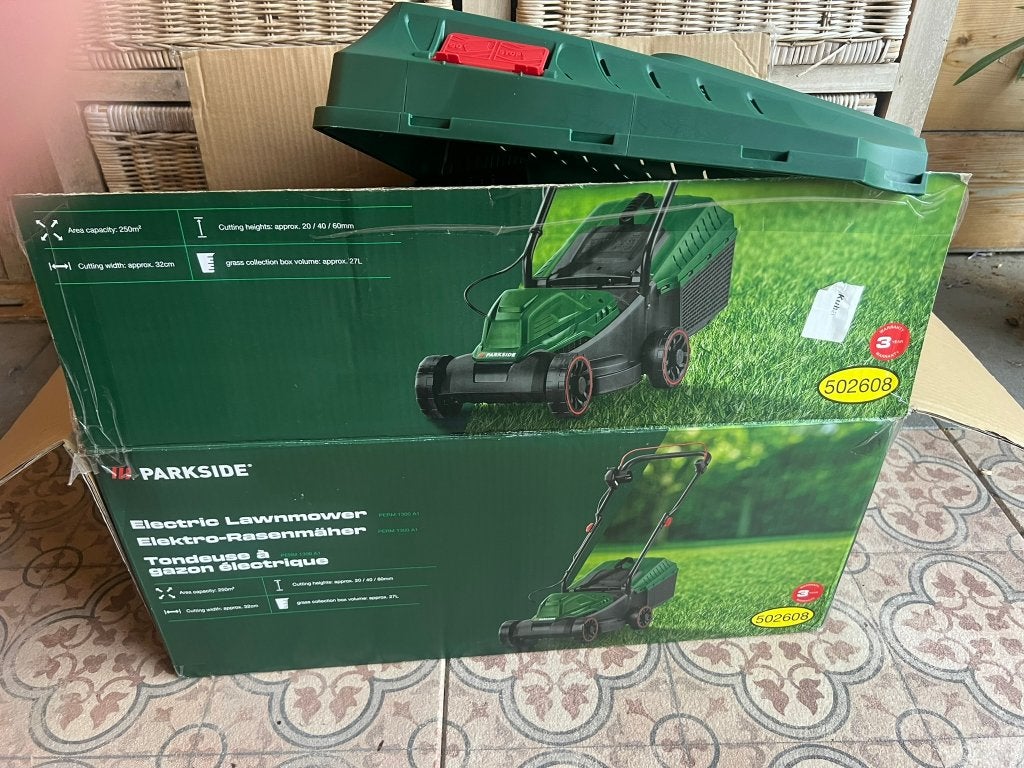 Parkside elektrische grasmaaier, Tuin en Terras, Grasmaaiers, Ophalen, Cirkelmaaier, Elektrische grasmaaier, Nieuw