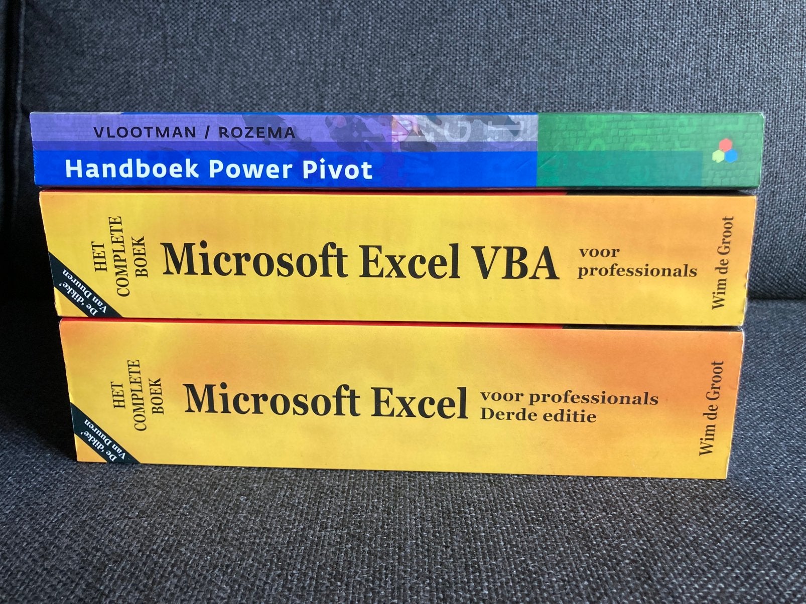 Excel voor Professionals Wim de Groot + handboek Power Pivot, Boeken, Ophalen of Verzenden, Zo goed als nieuw, Software