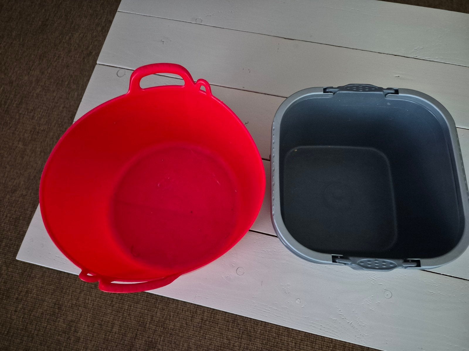 Dweilemmer en flexibele emmer set, Ophalen
