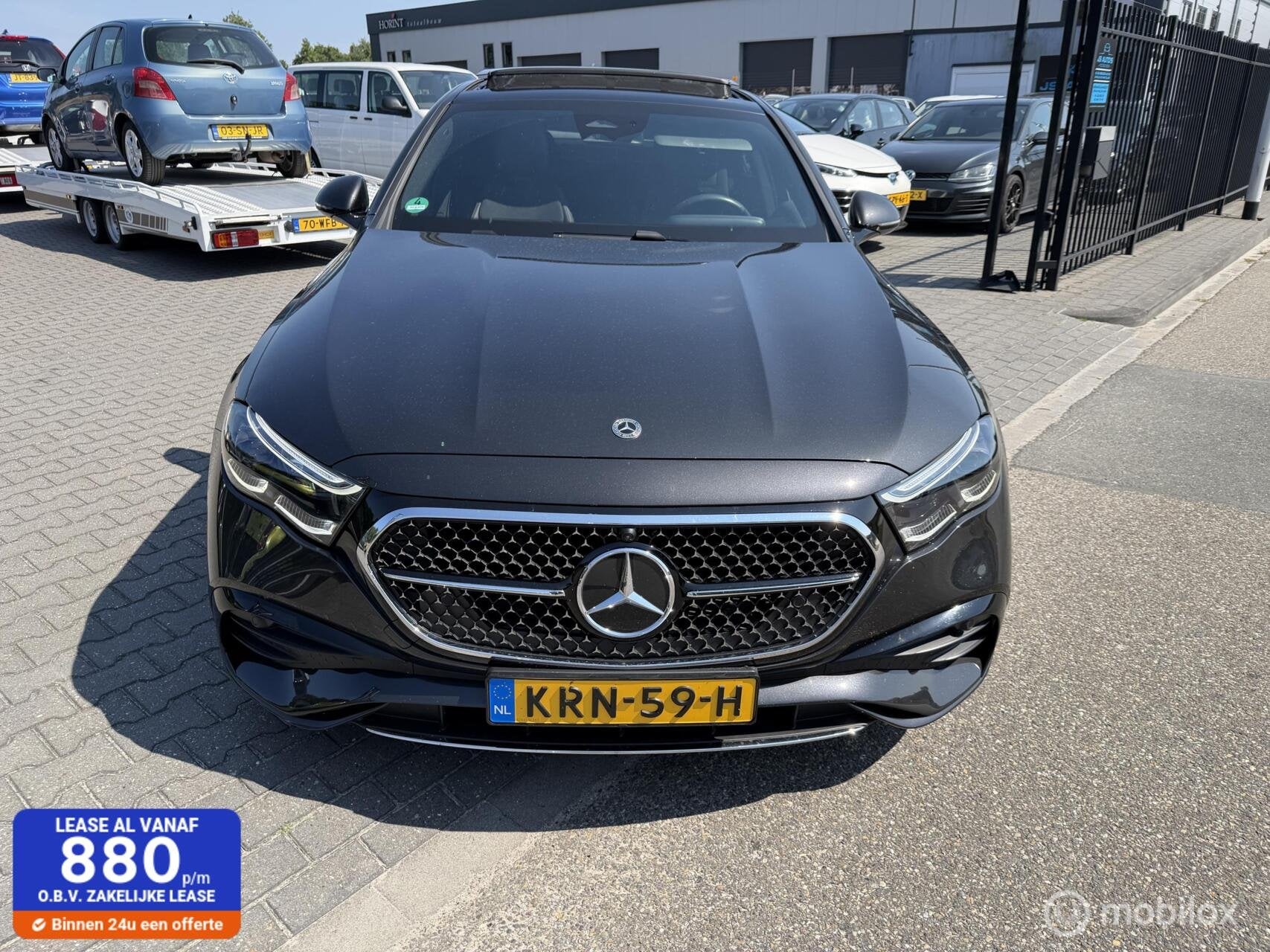 Mercedes e 220 e220 diesel amg paket pano dak, Auto's, Automaat, 1800 kg, Gebruikt, Bedrijf