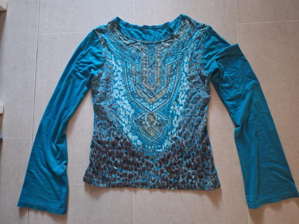 Luxe shirt long sleeves mt 40 Desigual, Maat 38/40 (M), Overige kleuren, Ophalen of Verzenden, Lange mouw