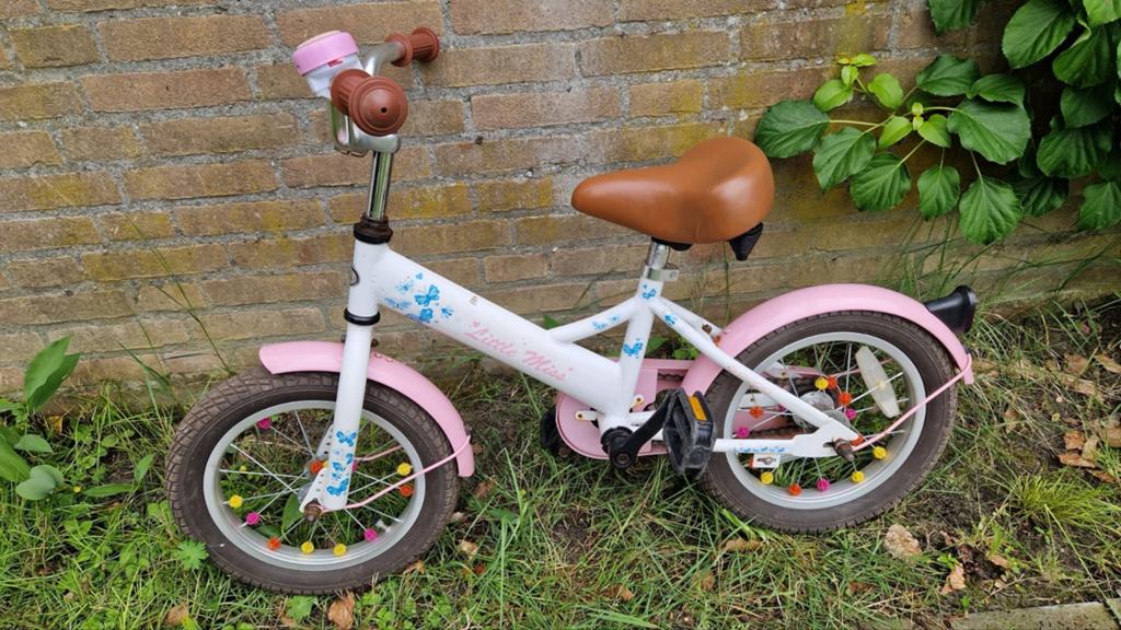 Popal meisjesfiets 14 inch, Ophalen, Gebruikt, Minder dan 16 inch