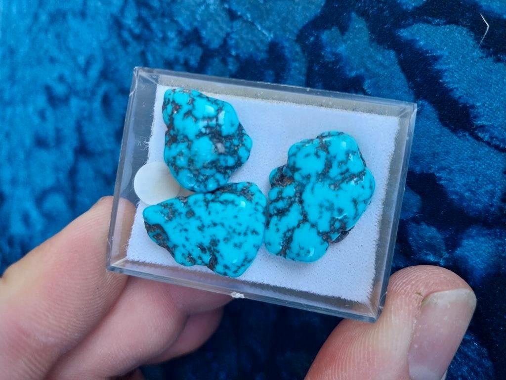 3 a kwaliteit grote turkoois nuggets uit USA, Ophalen of Verzenden