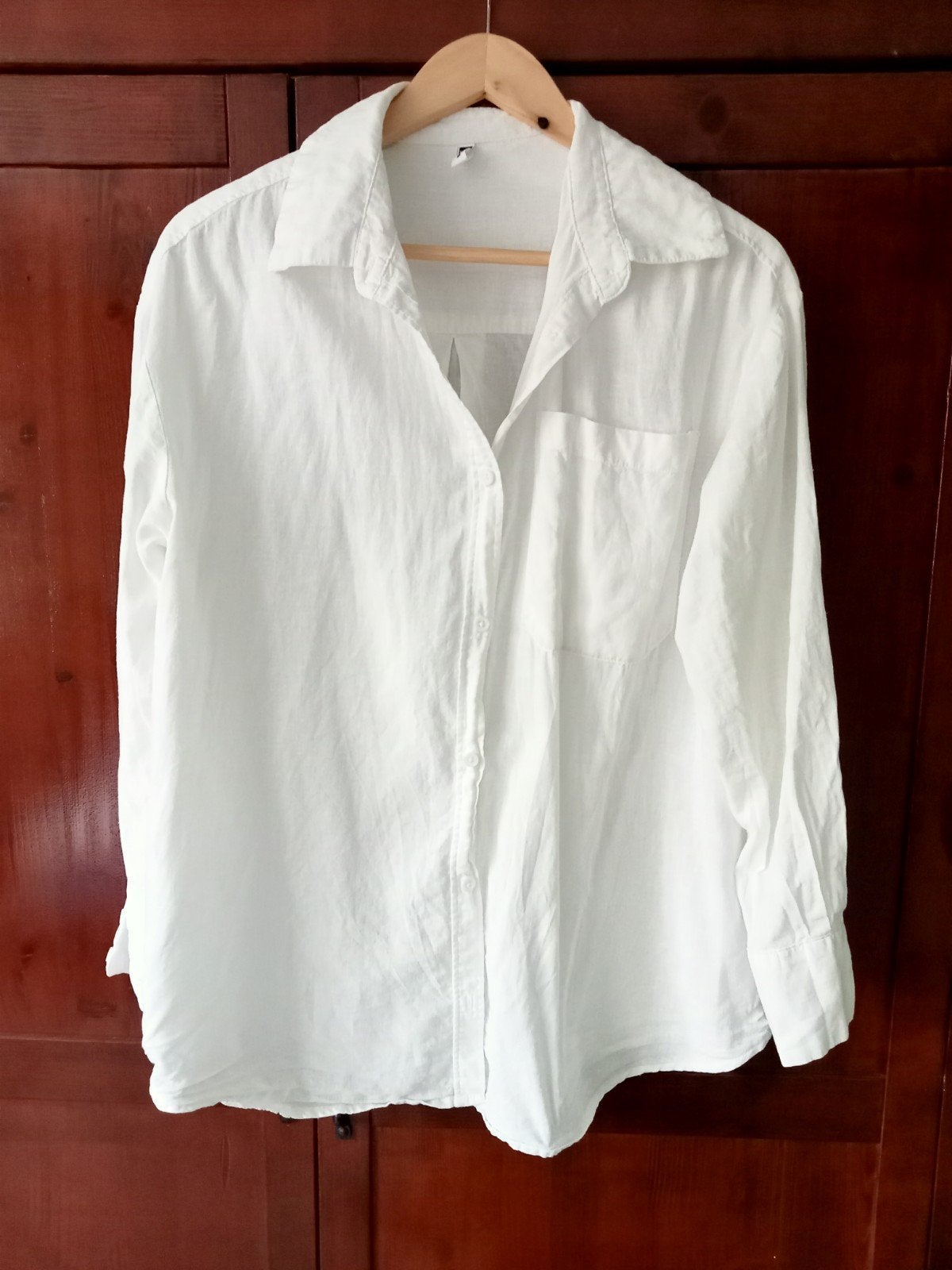 Linnen blouse maat S, Wit, Ophalen of Verzenden, Zo goed als nieuw, Maat 36 (S)