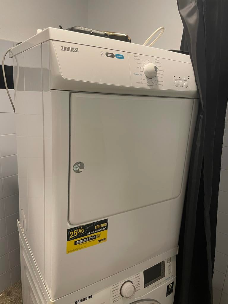 Zanussi Wasdroger 7kg - , weinig gebruikt, Witgoed en Apparatuur, Wasdrogers, Ophalen, 6 tot 8 kg, Gebruikt, Luchtafvoer