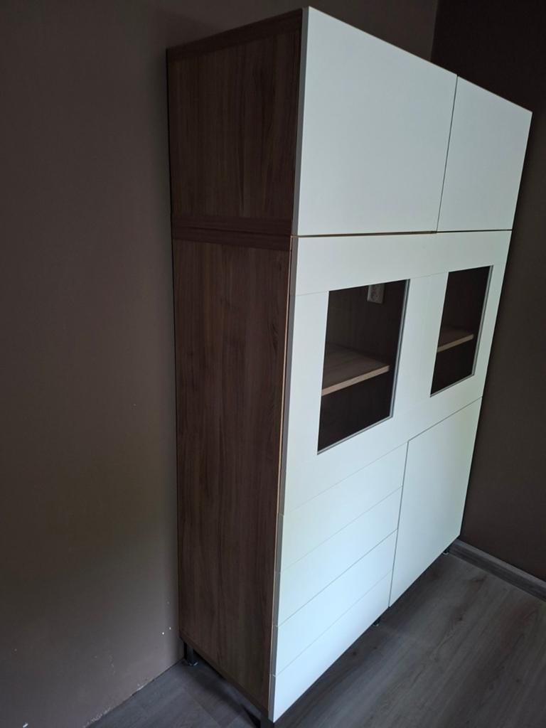 BESTA Kast  kleur Walnoot, Huis en Inrichting, Kasten | Wandmeubels, Ophalen of Verzenden, 25 tot 50 cm, Minder dan 150 cm, Minder dan 100 cm