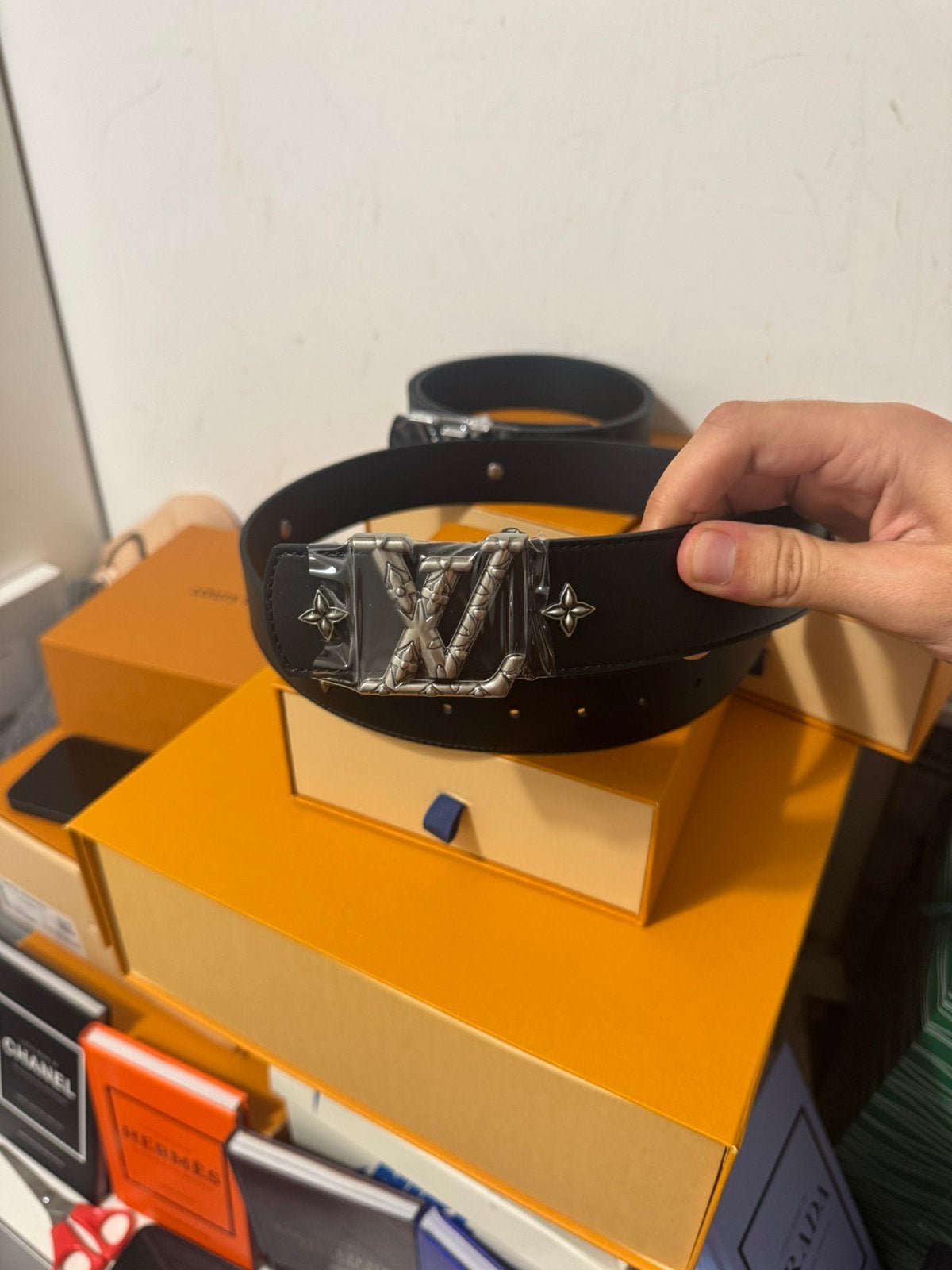 Louis Vuitton Drift Flower Studs Reversible Belt, Ophalen of Verzenden, Nieuw