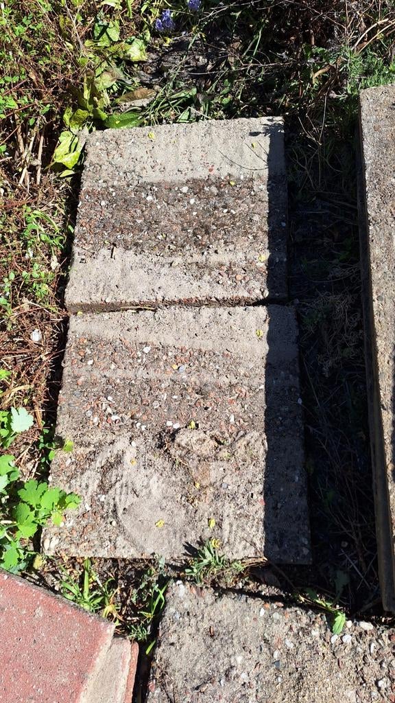 Grindtegels 50x50 6 stuks, Tuin en Terras, Tegels en Klinkers, Ophalen, Gebruikt, Beton, Terrastegels