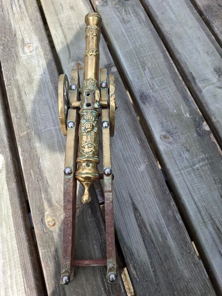 Antiek kanon van messing, Antiek en Kunst, Ophalen of Verzenden, Brons