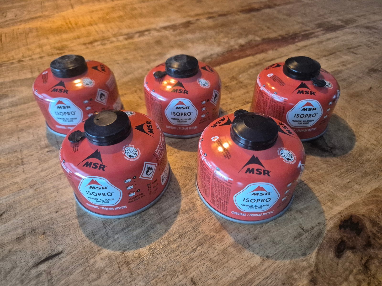 MSR IsoPro Gasblikjes - 5 stuks (110g), Caravans en Kamperen, Ophalen, Nieuw