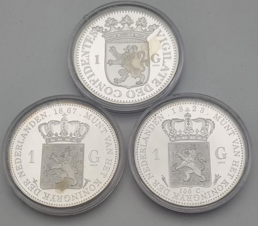 1000. Collectie zilveren munten, 2001, Ophalen of Verzenden, Zilver