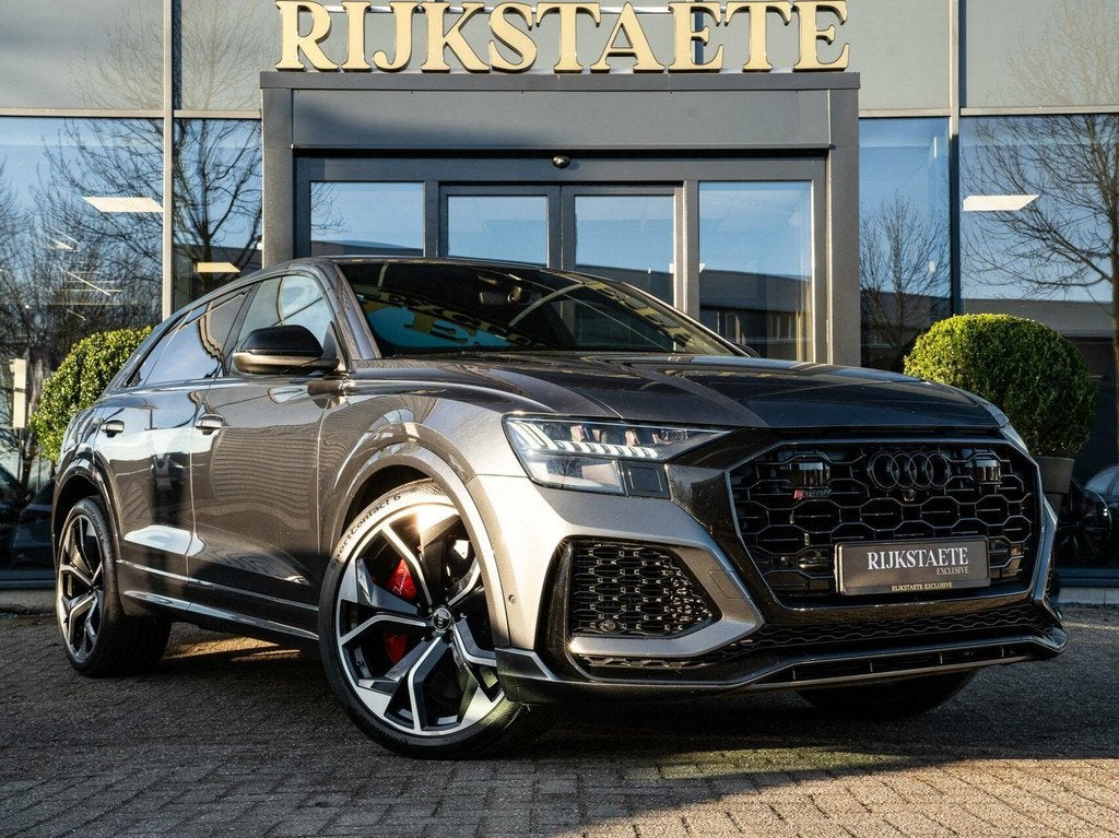 Audi RS Q8 4.0 TFSI RSQ8 Quattro|PANO|B&O|360°|23'|KERAMISC, Auto's, Gebruikt, 600 pk, Leder, Vierwielaandrijving