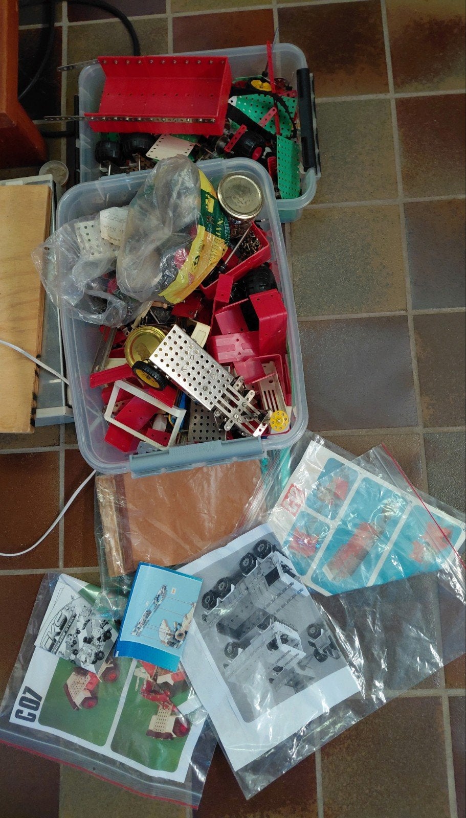 Grote set Meccano met handleidingen en accessoires, Ophalen of Verzenden, Gebruikt, Overige merken
