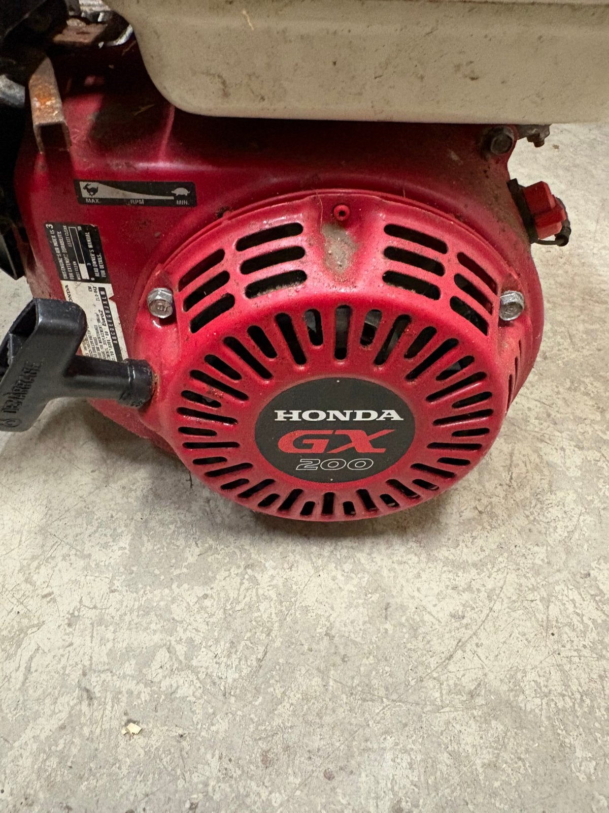Honda GX 200 Blok, Ophalen of Verzenden, Zo goed als nieuw, Benzinemotor, 1800 rpm of meer