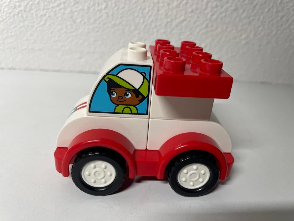 Duplo 10860 Mijn eerste Racewagen, Ophalen of Verzenden, Zo goed als nieuw, Compleet, Duplo