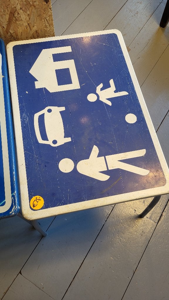 Tafel verkeersbord, Ophalen, Gebruikt, 75 cm of meer, 60 cm of meer