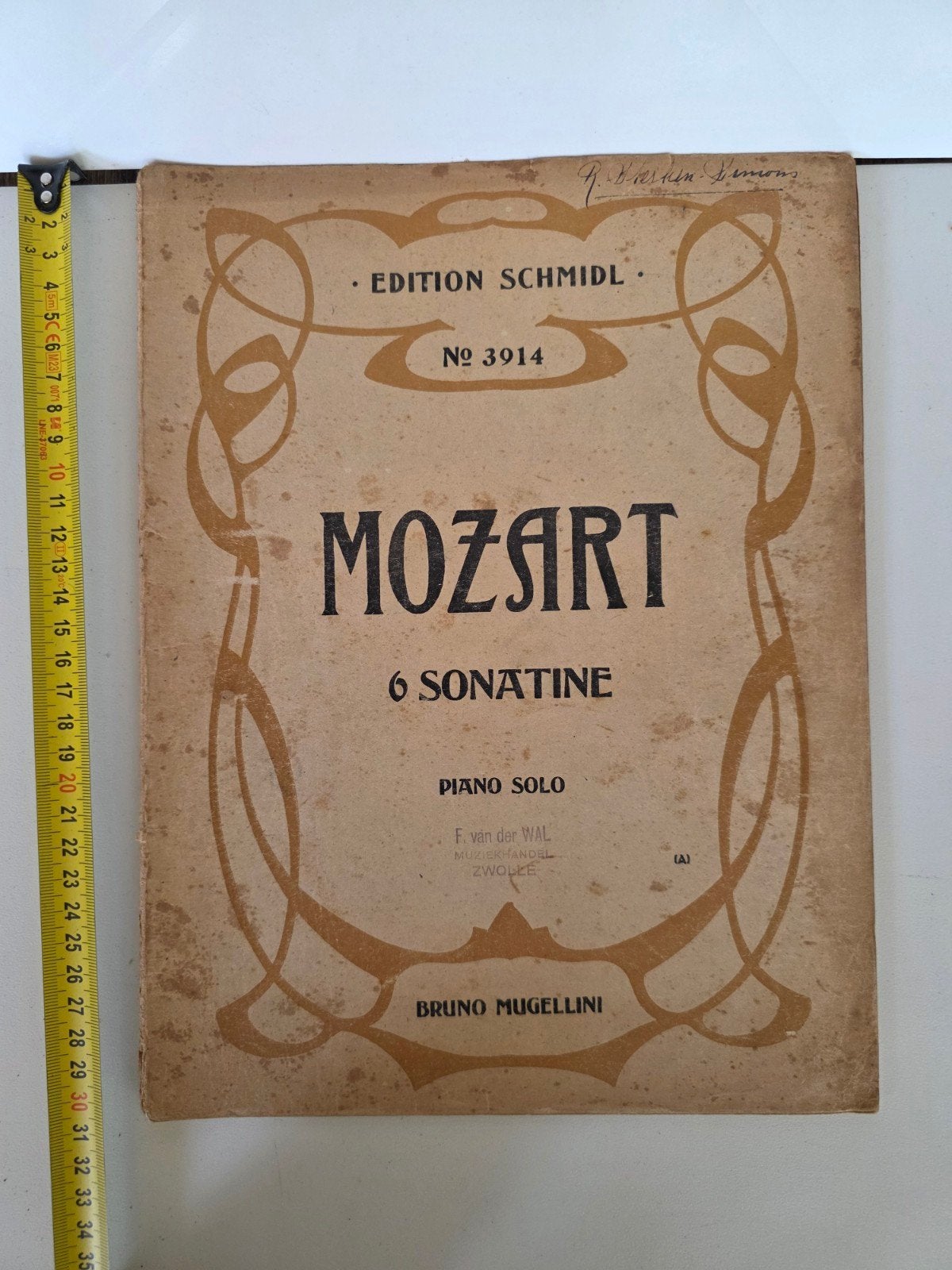 Mozart: 6 Sonatines voor Piano Solo - Edition Schmidl, Gebruikt, Klassiek, Ophalen of Verzenden, Artiest of Componist