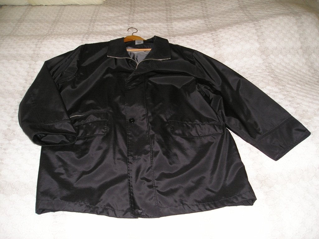 zwarte heren jas San Siro maat XL - tussenjas, Ophalen, Maat 56/58 (XL), Zo goed als nieuw, Zwart