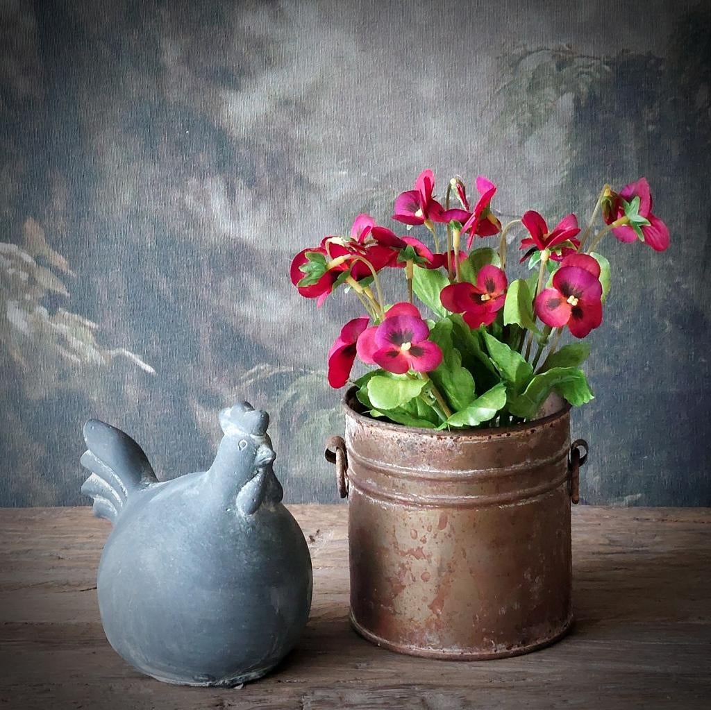 Kunst viooltjes "burgundy", Ophalen of Verzenden, Minder dan 10 m²