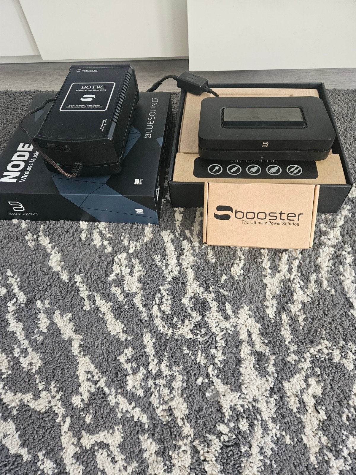 Bluesound Node N130 met Sbooster BOTW voeding, Ophalen of Verzenden