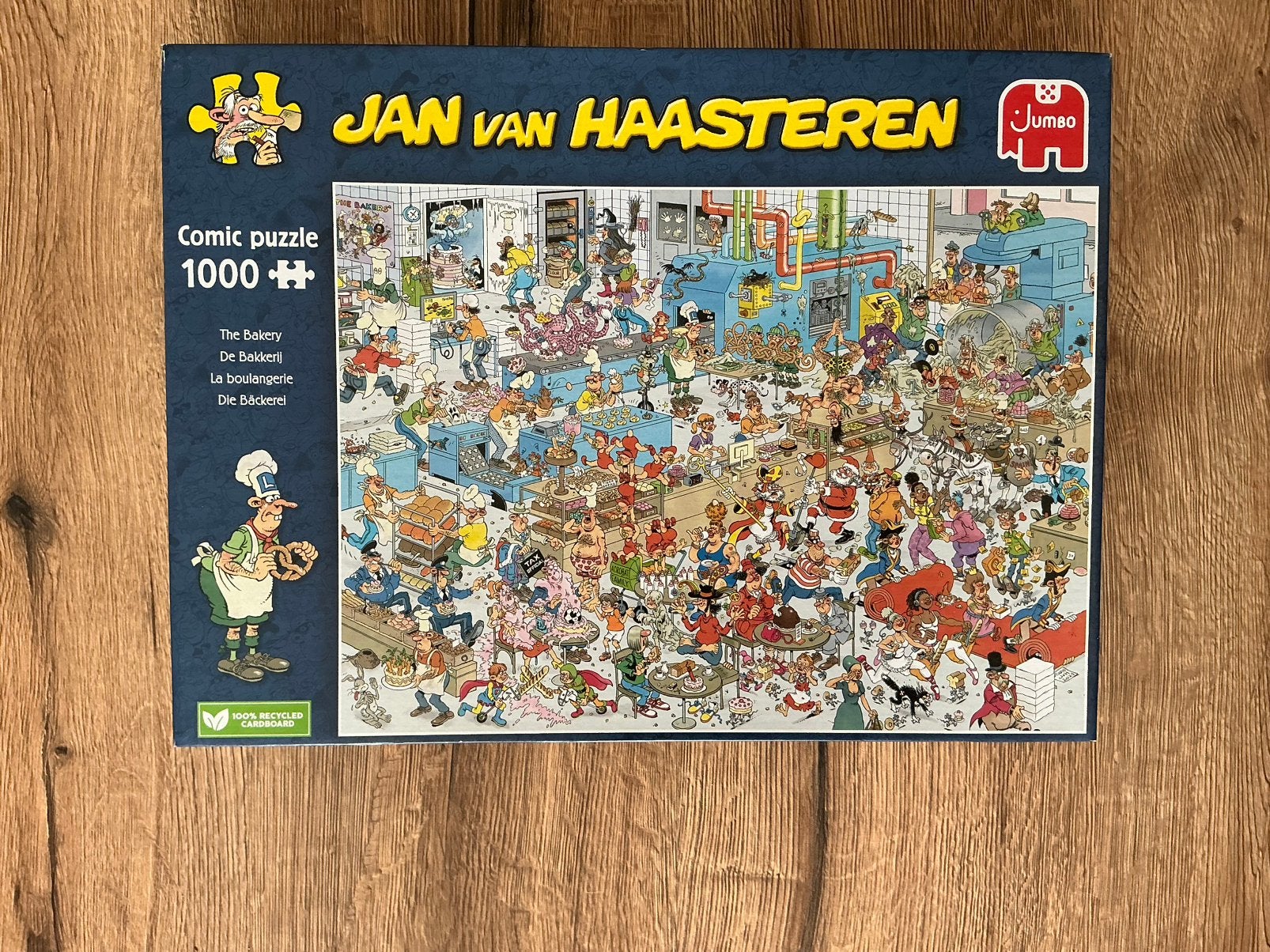 Jan van Haasteren puzzel. 1000 stukjes. De bakkerij., Ophalen of Verzenden, 500 t/m 1500 stukjes, Zo goed als nieuw