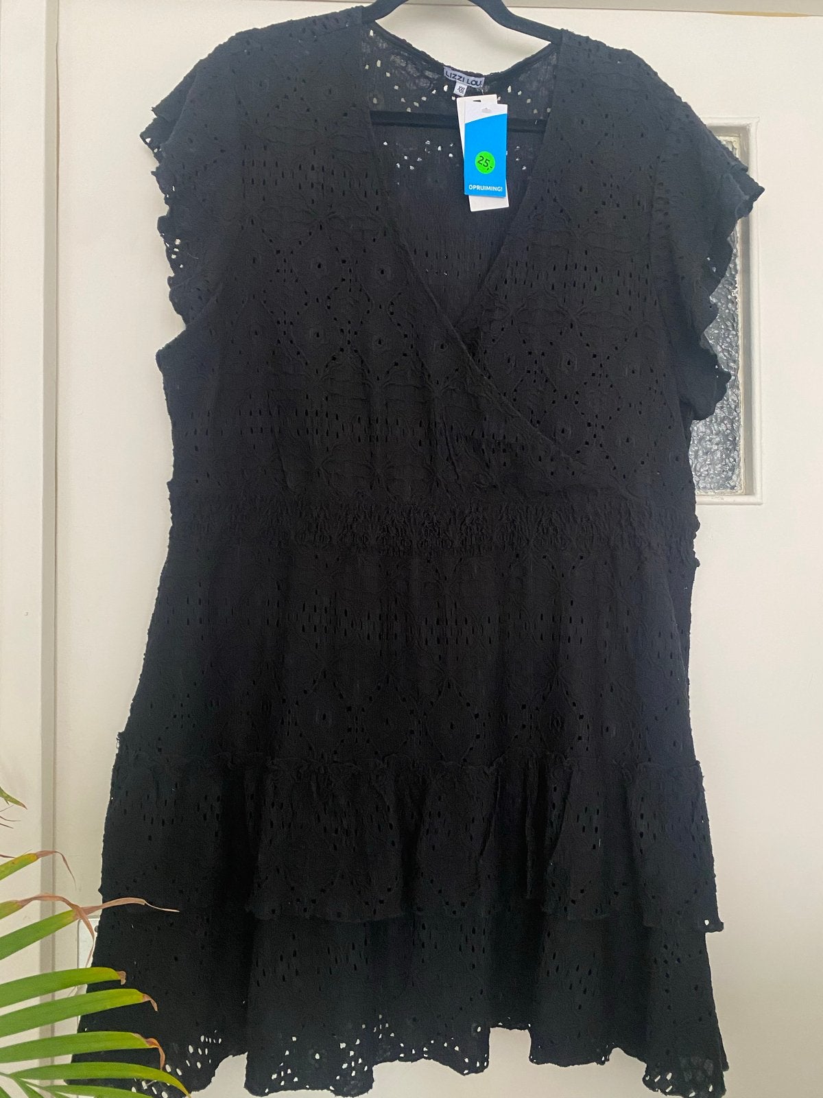 Zwart broderie jurkje, nieuw met prijskaartje, Ophalen of Verzenden, Nieuw, Zwart