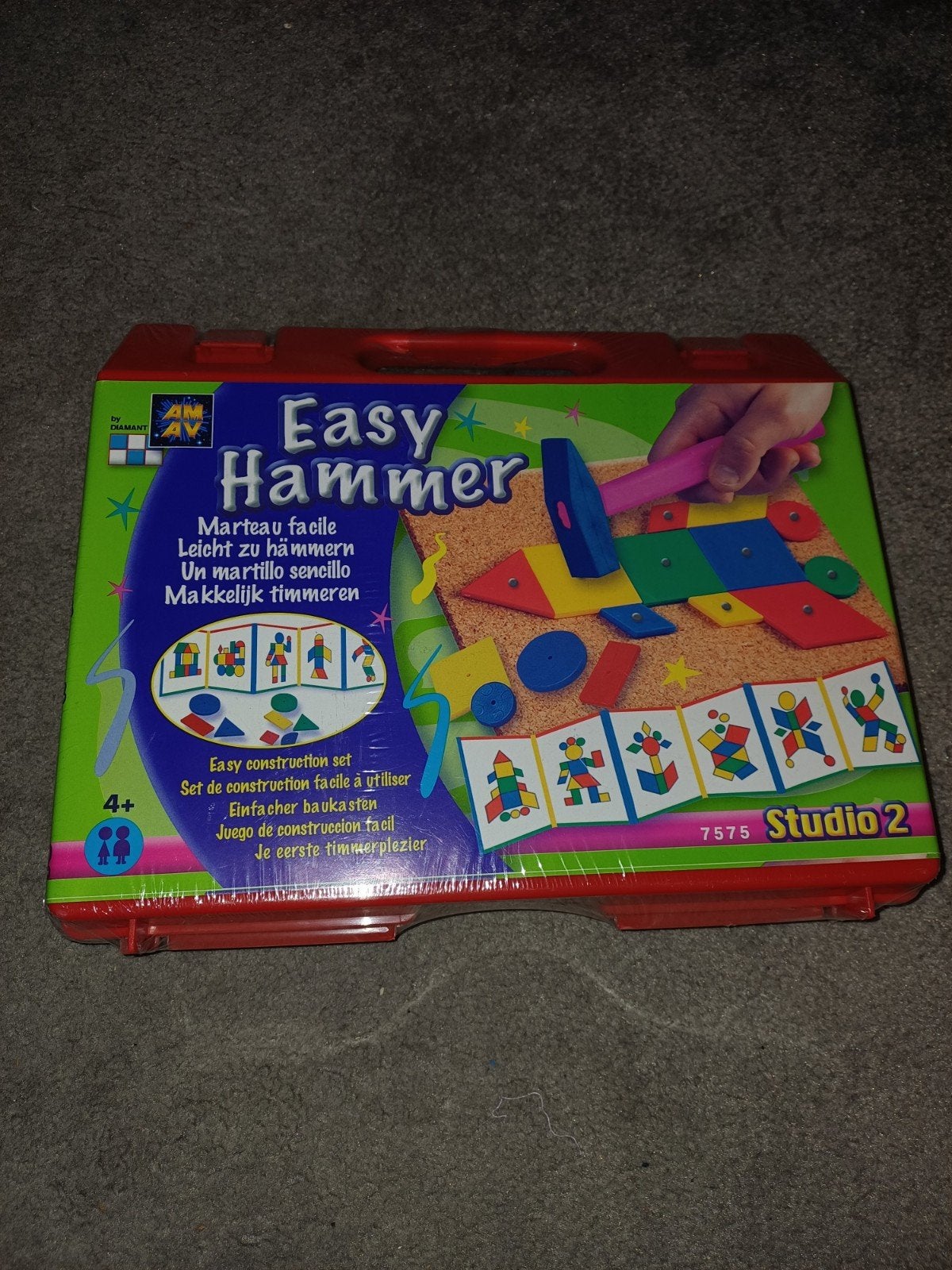 Houten hamerspel en Easy Hammer set in rode koffer, Ophalen of Verzenden, Nieuw, Bouwen