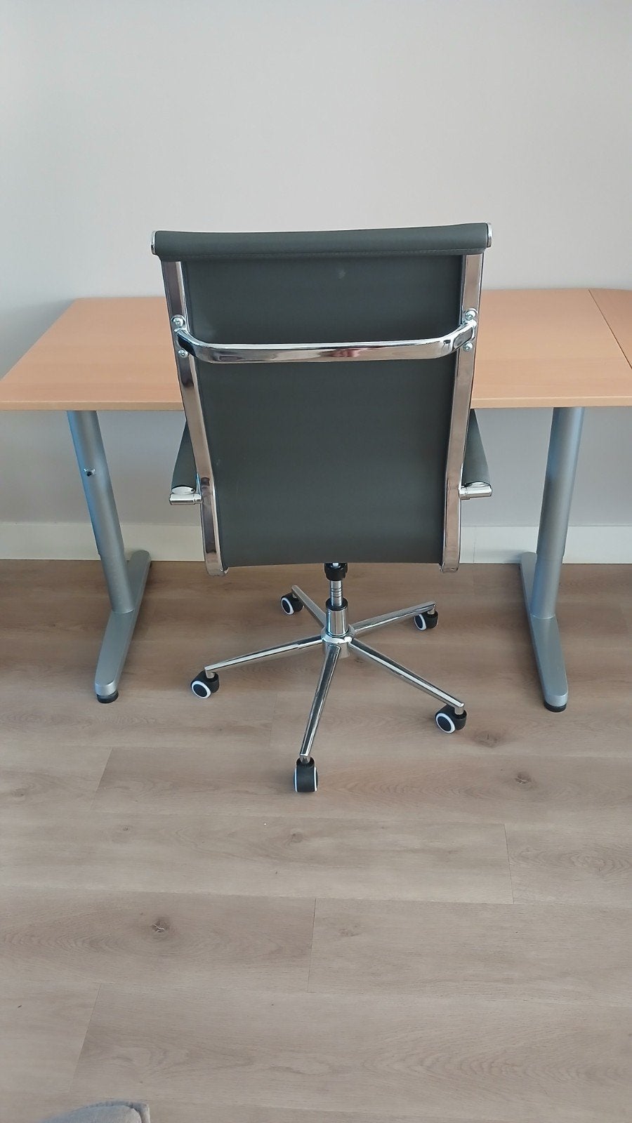 Bureautafel 120x60 cm, in hoogte verstelbaar incl. stoel, Ophalen, Opzetstuk, 120 cm, Hout