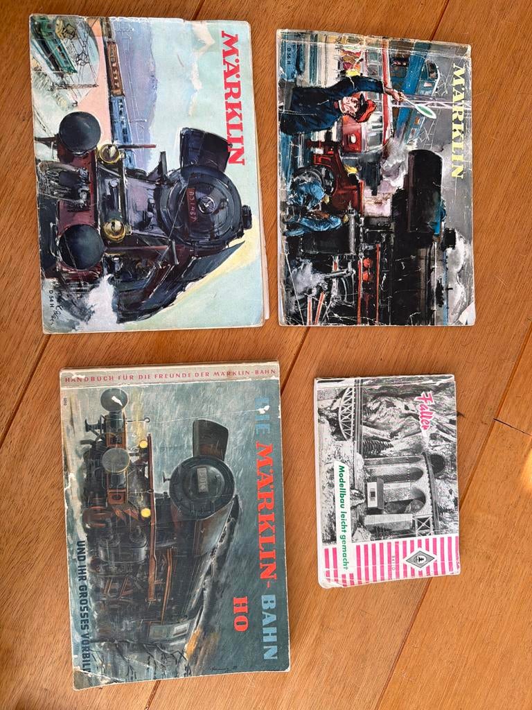 Märklin Faller modelbouw catalogi/boeken (4 stuks) vintage, Ophalen of Verzenden, Gebruikt, Boek, Tijdschrift of Catalogus, Märklin