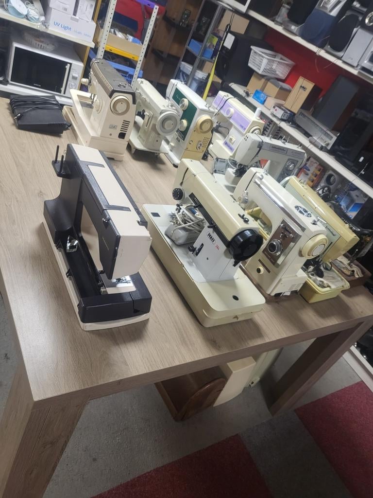 6 Naaimachines - Partijkoop voor €60!, Ophalen of Verzenden, Gebruikt, Naaimachine